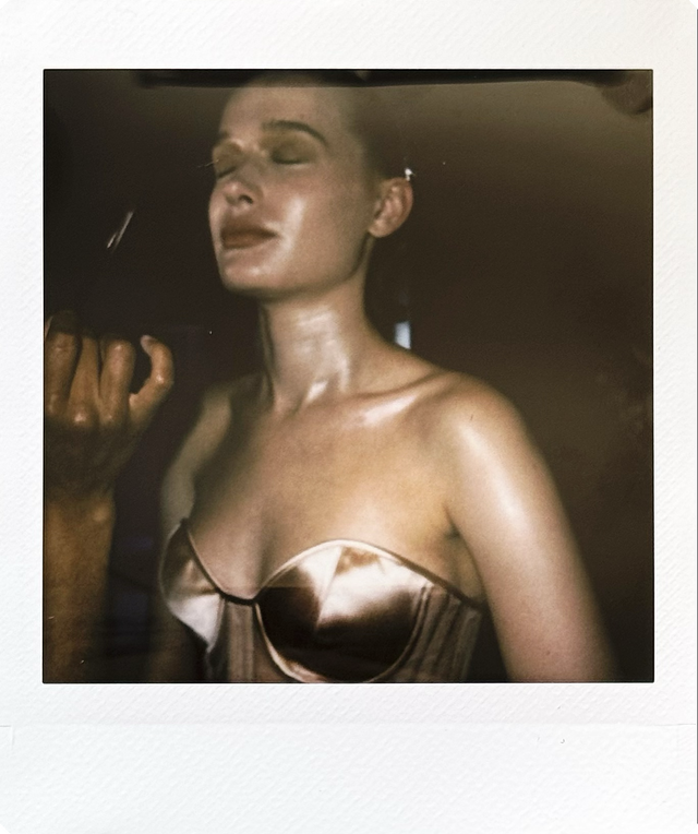 ELLIS FAAS backstage polaroid