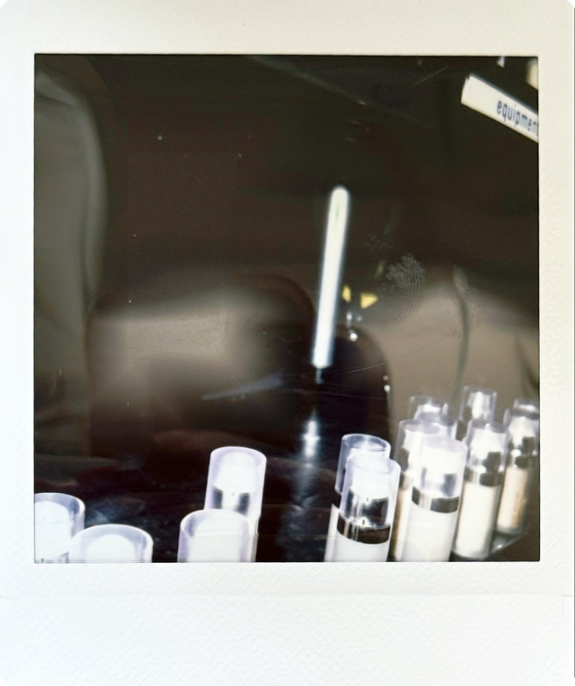 ELLIS FAAS backstage polaroid