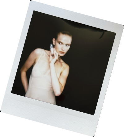 ELLIS FAAS backstage polaroid
