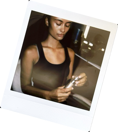 ELLIS FAAS backstage polaroid